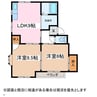 ラプラスプリティ 2LDKの間取り