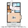 ハウスグラストン2 1Kの間取り