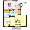 グランディール・T 1LDKの間取り