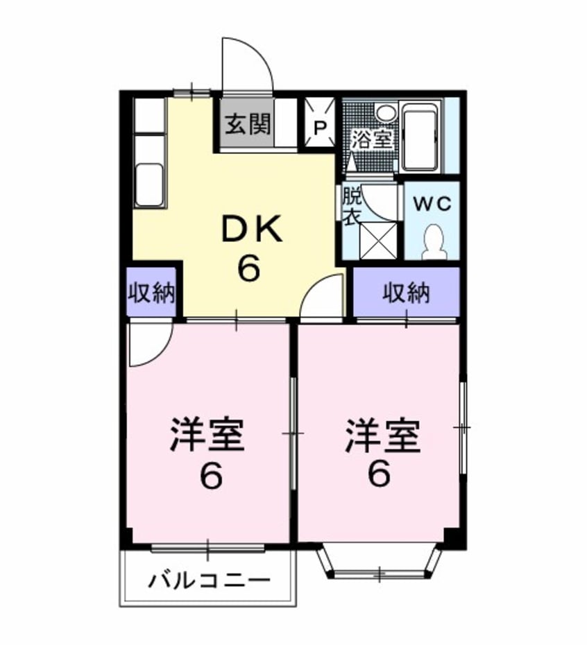 間取図 ハイツあららぎ