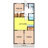 マンションリプル 3LDKの間取り