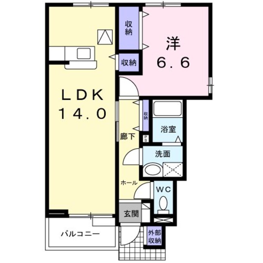 間取図 メゾンシャルマンＢ