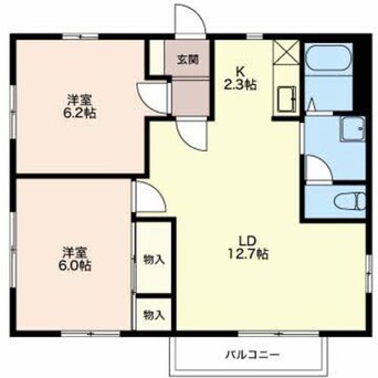 間取図 篠ノ井線/松本駅 バス20分松岡東区下車:停歩10分 1階 築25年