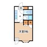 アップルズＮ 1Kの間取り