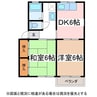 アルト25 2DKの間取り