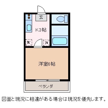 間取り図 コーポ常念