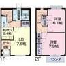 BellBranche藤 2LDKの間取り