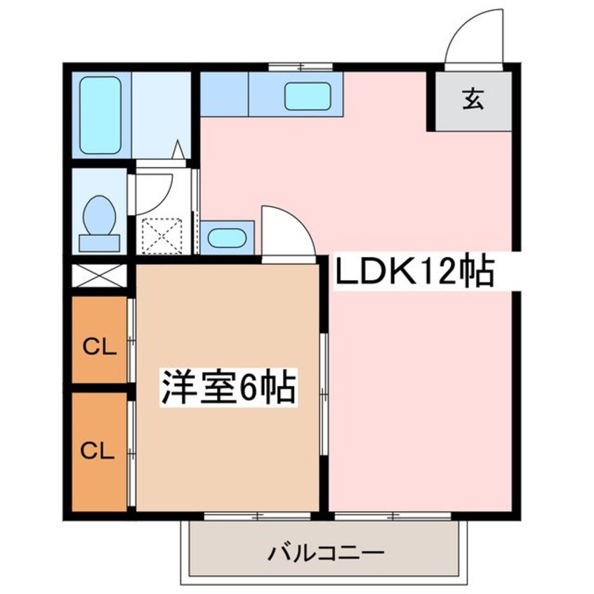 間取図 ファミーユ新村A