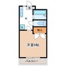 サンライズ笹部 1Kの間取り