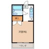 イレブンハイツ 1Kの間取り