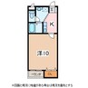 サンク・アピア 1Kの間取り