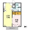 セジュール清水東 1LDKの間取り