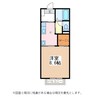 メゾンイリス 1Kの間取り