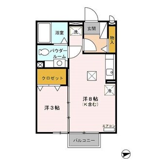 間取図 ノワ・ルーナ渚B
