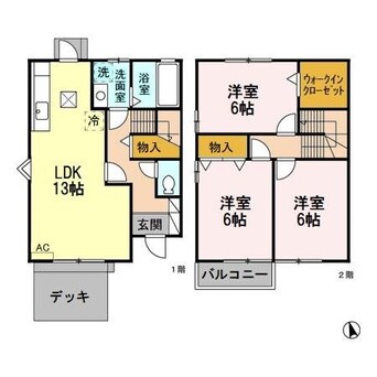 間取図 ウエストヴィレッジ