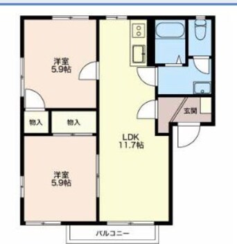 間取図 ドミールのぞみＦ