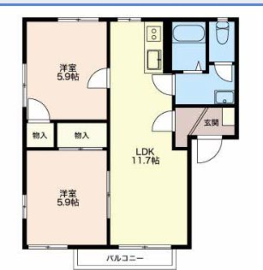 間取図 ドミールのぞみＦ