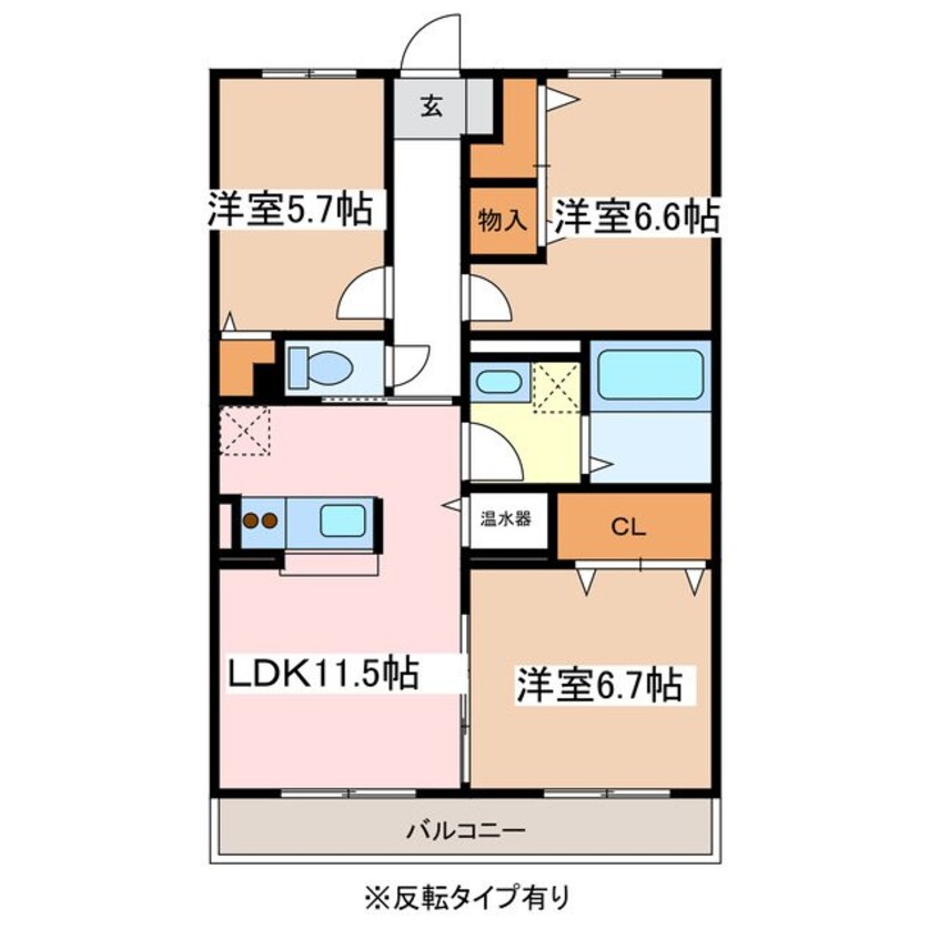 間取図 ヴィヴィッド桐