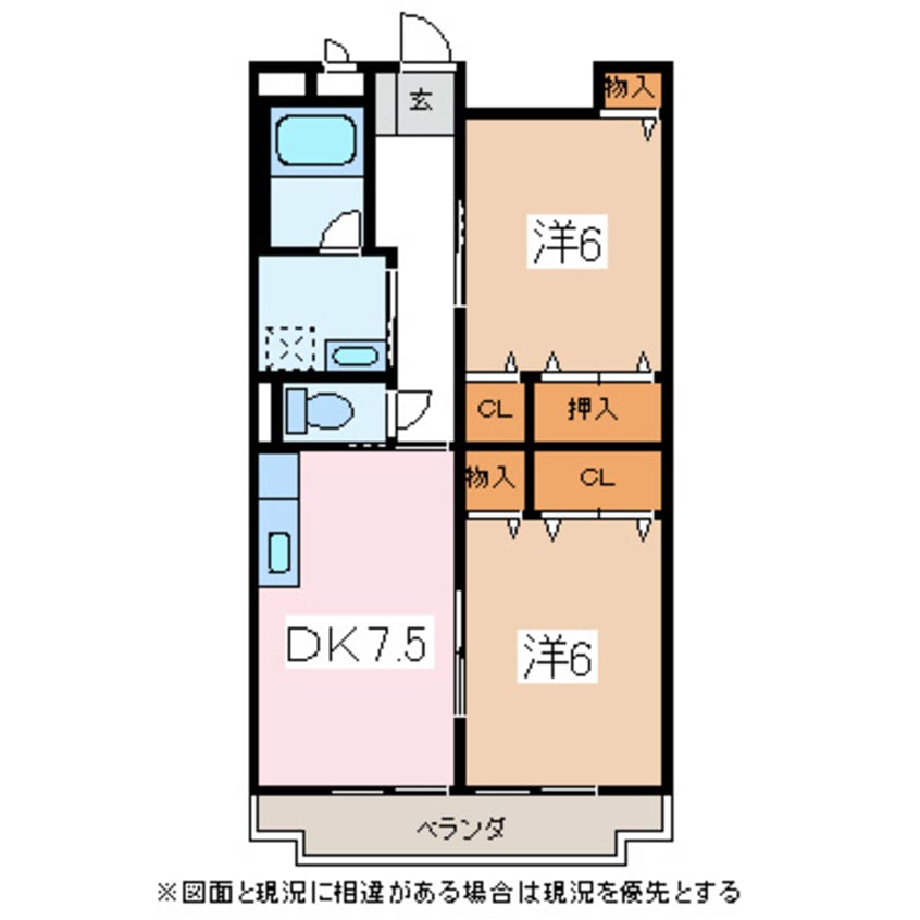 間取図 リンピアＥ＆Ａ