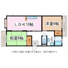 清水東レジデンス 2LDKの間取り
