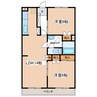 ナカタマンションナウ3 2LDKの間取り