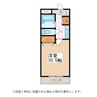 メゾン白板 1Kの間取り