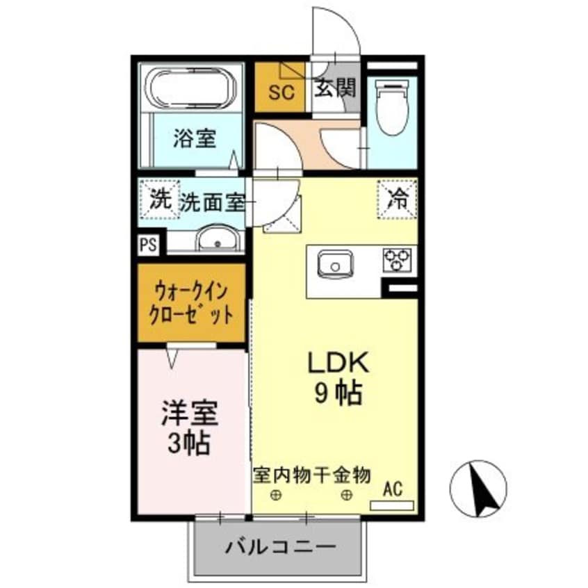 間取図 ＡｒｐｅｇｅＭａｒｕｙａｍａ
