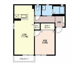 間取図 シャーメゾンシーマウスＡ