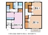 Branche Bonheur A・Ｂ 2LDKの間取り