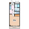 SKYコート 1Kの間取り
