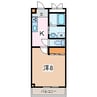 SKY COURT 1Kの間取り