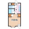 アップルズＨ 1Kの間取り