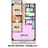 サンビューレ 2LDKの間取り