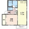 ビューハウス21 1LDKの間取り