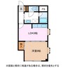 レークガーデンハイツ 1LDKの間取り