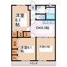 シルクスクエアII 3DKの間取り