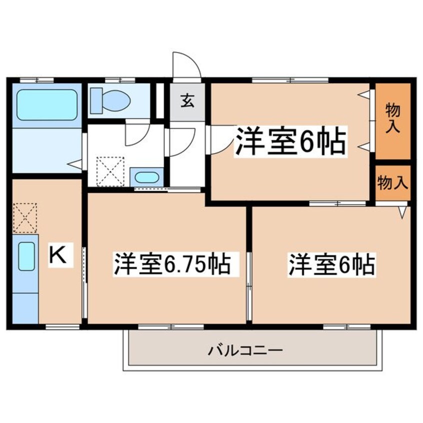 間取図 グランディール中村Ａ棟