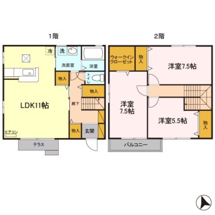 間取図 グレイスコートC