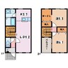 エンブレイス 2LDKの間取り