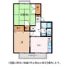 コーポせせらぎＢ 2DKの間取り