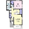 ルミエールあさま 1LDKの間取り