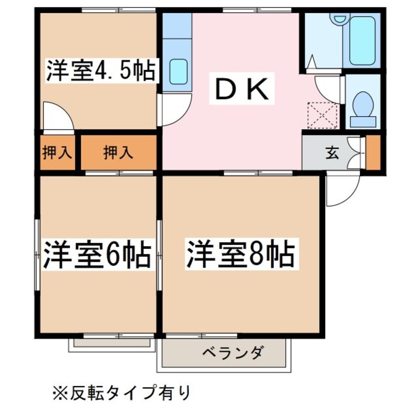 間取図 コーポ奈良井