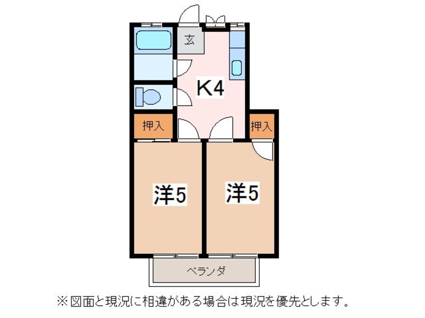 間取図 コーポ永友Ｃ棟