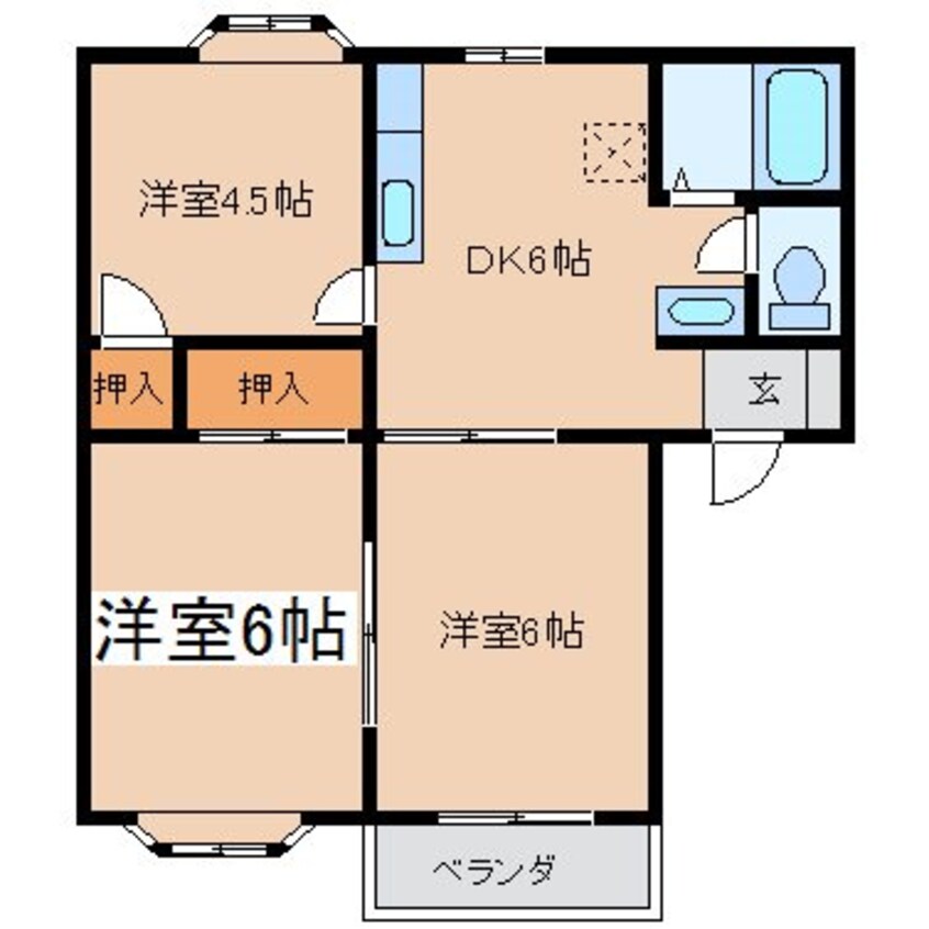 間取図 ユーリクレスＡ