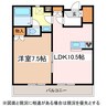 エクセルシオール城北 1LDKの間取り