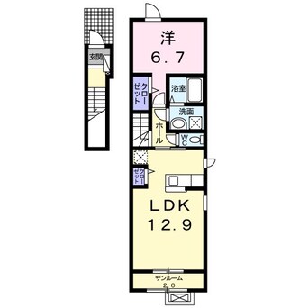 間取図 ラ　ラ　プラント