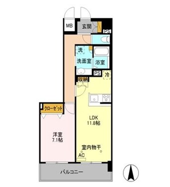 間取図 VILLA　D’EST　OHTE　Ａ