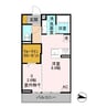 NEXUS　D-room石芝 1LDKの間取り