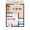 メゾン巣山 1DKの間取り