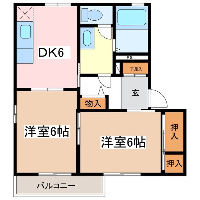 間取図 ディアスクラＤ